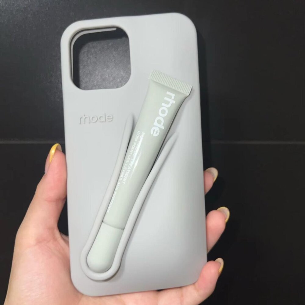 Rhode Grey Phone Case With Lip Treatment